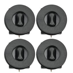 New 4Pcs Black Anti-Slip Car Floor Mounting Clamps Carpet Mats Fixing Clips Floor Holders Sleeves Universal Interior Accessories
