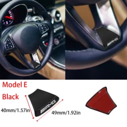 3D Metal Car Logo Steering Wheel Sticker Decoration For Mercedes Benz AMG GLC W203 W206 W220 W205 W211 W212 W201 W108 W210 Class