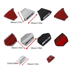 3D Metal Car Logo Steering Wheel Sticker Decoration For Mercedes Benz AMG GLC W203 W206 W220 W205 W211 W212 W201 W108 W210 Class