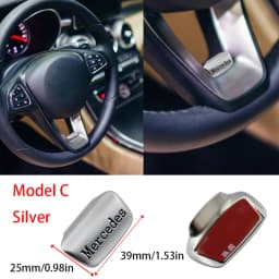 3D Metal Car Logo Steering Wheel Sticker Decoration For Mercedes Benz AMG GLC W203 W206 W220 W205 W211 W212 W201 W108 W210 Class