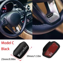 3D Metal Car Logo Steering Wheel Sticker Decoration For Mercedes Benz AMG GLC W203 W206 W220 W205 W211 W212 W201 W108 W210 Class