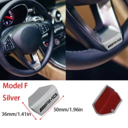 3D Metal Car Logo Steering Wheel Sticker Decoration For Mercedes Benz AMG GLC W203 W206 W220 W205 W211 W212 W201 W108 W210 Class