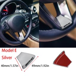 3D Metal Car Logo Steering Wheel Sticker Decoration For Mercedes Benz AMG GLC W203 W206 W220 W205 W211 W212 W201 W108 W210 Class
