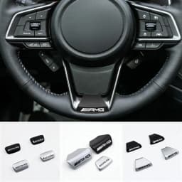 3D Metal Car Logo Steering Wheel Sticker Decoration For Mercedes Benz AMG GLC W203 W206 W220 W205 W211 W212 W201 W108 W210 Class