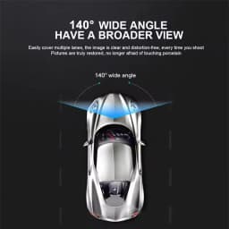 Front and Built-in Car DVR Camera with 1080P Front and 720P Rear Recording,140° Wide-Angle Lens,Night Vision,HD Dashboard Camera