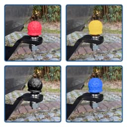 1/2/5PCS 4 Colors Trailer Hitch Ball Cover Universal Waterproof Dustproof Anti-Rust Tow Ball Cap Durable Car RV Trailer Parts