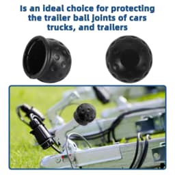 1/2/5PCS 4 Colors Trailer Hitch Ball Cover Universal Waterproof Dustproof Anti-Rust Tow Ball Cap Durable Car RV Trailer Parts