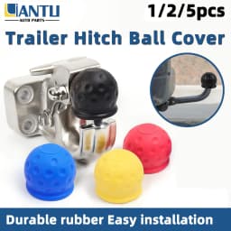 1/2/5PCS 4 Colors Trailer Hitch Ball Cover Universal Waterproof Dustproof Anti-Rust Tow Ball Cap Durable Car RV Trailer Parts