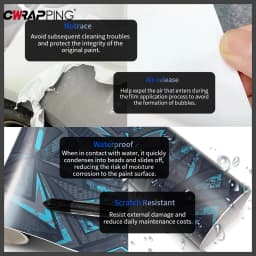 Car Adhesive Vinyl for Motorcycle Triangle Car Wrapping Film Cyberpunk Skateboards DIY Waterproof Vinyl Sticker Decals Graphics
