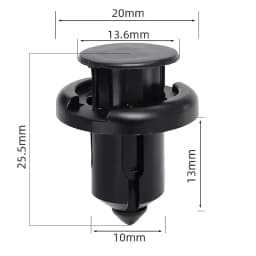 Car Bumper Retainer Clips 10mm Plastic Door Panel Clip Fastener Rivet Screws Fasteners for Honda Accord Civic Acura TSX