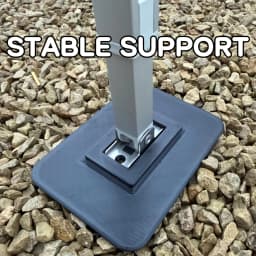 2Pc RV Awning Support Footplates, Suitable for Omnistor, Heavy Stabilizer Base, Suitable for Soft Ground, Camping RV Accessories