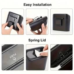 Car Trash Can, Premium Mini Small Garbage Bag, Suitable for Car and Desktop Trash Can Thickened Plastic Storage Bag