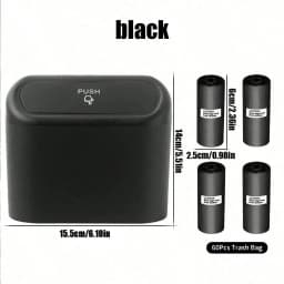 Car Trash Can, Premium Mini Small Garbage Bag, Suitable for Car and Desktop Trash Can Thickened Plastic Storage Bag