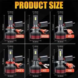 DUALVISION 2800W 6000000LM PLUS H7 H11 H1 H4 Led Headlight Bulb 6000K LED HB3 HB4 Double Copper Tube Led Lights Kits for Car 12V