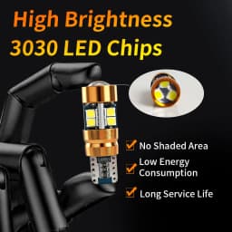 2/6/10PCS LED Signal Light Bulb Package 3030 12V 24V DC Orange Amber 158 175 Position 2821 Parking 2827 2525 T10 Car Truck Bulbs