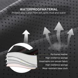 Universal Car Seat Covers for Most Sedans SUVs, Leather Waterproof Airbag Safe, Comfortable Breathable Easy-Clean, Best Gifts