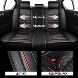 Universal Car Seat Covers for Most Sedans SUVs, Leather Waterproof Airbag Safe, Comfortable Breathable Easy-Clean, Best Gifts