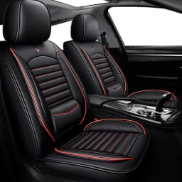 Universal Car Seat Covers for Most Sedans SUVs, Leather Waterproof Airbag Safe, Comfortable Breathable Easy-Clean, Best Gifts