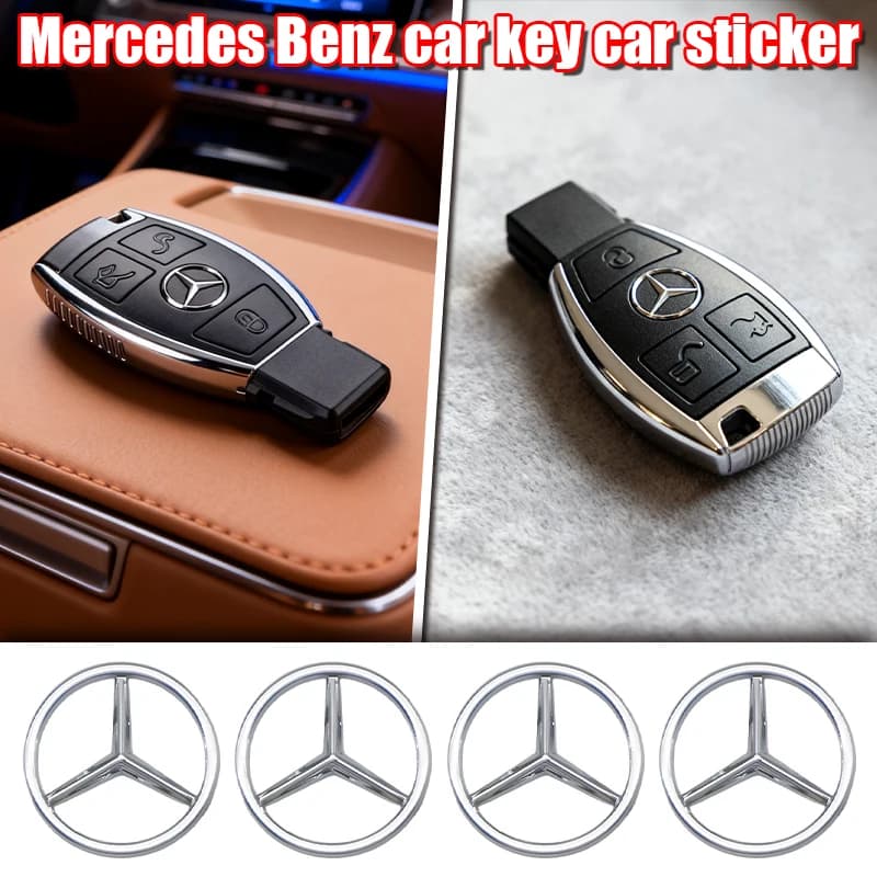 for 13mm Car Key Stickers Auto Control Keychain Emblem Accessories Mercedes benz A C E Class CLA CLS W212 W213 W204 W205 CLA CLS