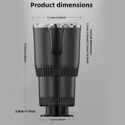 Summer Car Rapid Cooling Cup Essential For Iced Drinks Dual Heating And Cooling Use All Season Universal Portable Mini Fridge