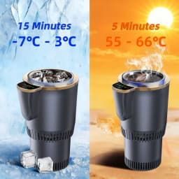 Summer Car Rapid Cooling Cup Essential For Iced Drinks Dual Heating And Cooling Use All Season Universal Portable Mini Fridge