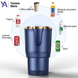 Summer Car Rapid Cooling Cup Essential For Iced Drinks Dual Heating And Cooling Use All Season Universal Portable Mini Fridge