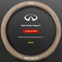 Infiniti Q50 Q60S Q70 QX30 QX50 QX55 QX56 QX60 QX70 QX8 JX35 EX25 FX35 G37 M35 ESQ Car Carbon Fiber Leather Steering Wheel Cover