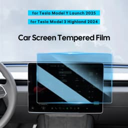 2PCS Front Rear Screen Protector Set Suitable for 2026 Tesla Model Y L 6 Seater Juniper Launch 16 inch Tempered Glass Film Bin