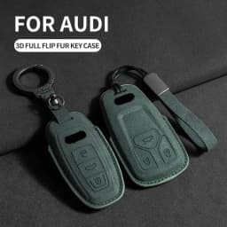 Car Key Case Cover For Audi A1 A3 8P A4 B9 A5 A6 C7 8S A7 A8 Q3 Q5 Q7 4M S4 S5 S6 S7 S8 RS3 RS6 SQ5 TTS Car Keychain Accessories