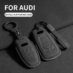 Car Key Case Cover For Audi A1 A3 8P A4 B9 A5 A6 C7 8S A7 A8 Q3 Q5 Q7 4M S4 S5 S6 S7 S8 RS3 RS6 SQ5 TTS Car Keychain Accessories
