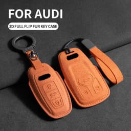 Car Key Case Cover For Audi A1 A3 8P A4 B9 A5 A6 C7 8S A7 A8 Q3 Q5 Q7 4M S4 S5 S6 S7 S8 RS3 RS6 SQ5 TTS Car Keychain Accessories