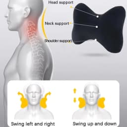 Car seat headrest neck support cushion for Volkswagen R Rline Golf Tiguan Polo CC Passat B7 R36 Scirocco T5 Beetle Golf