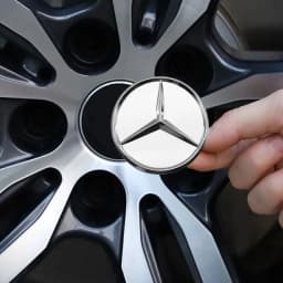 for logo Emblem 4Pcs 75mm Mercedes Benz B/C/E/S Class A Class C200 LGLC GLK CLA GLA GLE GL Car Wheel Center Hub Caps Cover Badge