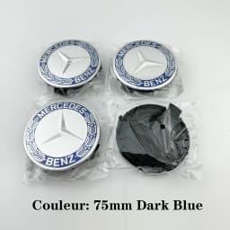 for logo Emblem 4Pcs 75mm Mercedes Benz B/C/E/S Class A Class C200 LGLC GLK CLA GLA GLE GL Car Wheel Center Hub Caps Cover Badge
