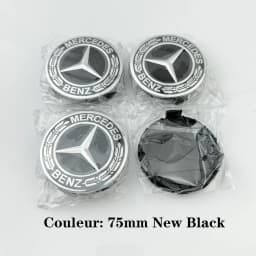 for logo Emblem 4Pcs 75mm Mercedes Benz B/C/E/S Class A Class C200 LGLC GLK CLA GLA GLE GL Car Wheel Center Hub Caps Cover Badge