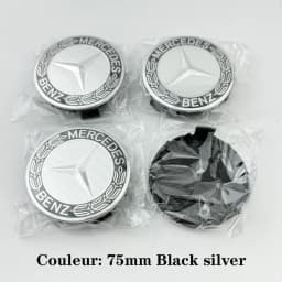 for logo Emblem 4Pcs 75mm Mercedes Benz B/C/E/S Class A Class C200 LGLC GLK CLA GLA GLE GL Car Wheel Center Hub Caps Cover Badge