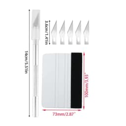 8Pcs Complete Car Window Tinting Tool Set Vinyl Scraper Cutter Squeegee for Auto Film Decals Wallpaper Installation Tools