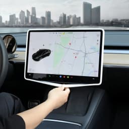 For Tesla Model YL/3 Highland/Y Juniper2024-2026 Silicone Screen Frame, Display Edge Body Cover, Central Control Bezel Protector