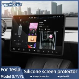 For Tesla Model YL/3 Highland/Y Juniper2024-2026 Silicone Screen Frame, Display Edge Body Cover, Central Control Bezel Protector