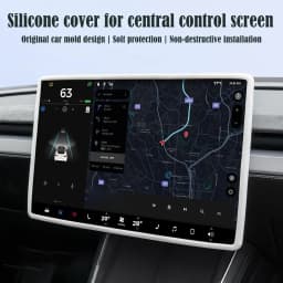 16-inch Silicone Screen Frame For Tesla Model Y/YL Juniper 2026 360° Edge Protection Car Interior Accessories