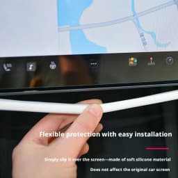 16-inch Silicone Screen Frame For Tesla Model Y/YL Juniper 2026 360° Edge Protection Car Interior Accessories