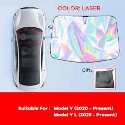 For Tesla Model Y YL 3 Highland Juniper 2017-2025 2026 Car Sun Shade Front Window Shade Visor Glass Roof Skylight UV Protection
