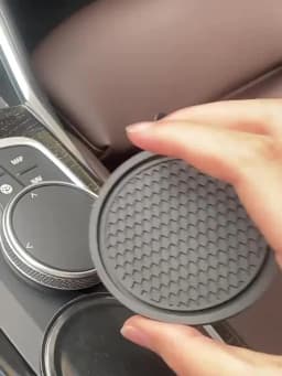 Car Silicone Cup Holder, Universal Round Car Interior Storage Compartment Anti-Slip Mat
