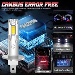 H1 LED Headlights Bulbs for Car CANBUS Fog Lights 5000W 5000000LM Mini Auto HeadLamp CSP Chips High Power 12V/24V +800% Bright