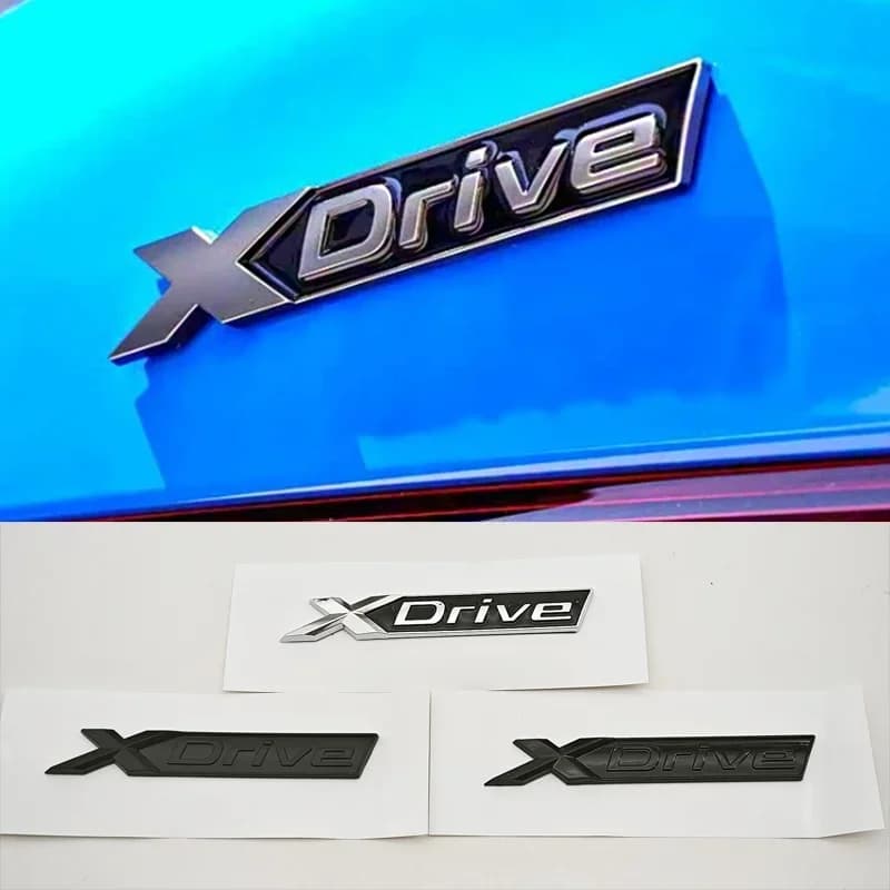 NEW 3D ABS Car Sticker Logo Xdrive Emblem Trunk Badge Nameplate X Drive For BMW Xdrive 320d 320i 530d 525d E60 G20 Accessories