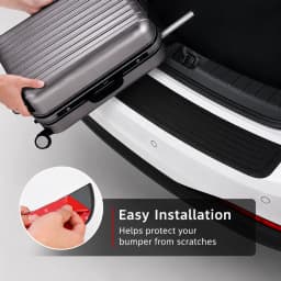 Universal Rear Bumper Guard PVC Rubber Protector Strip Car Trunk Door Sill Plate Protector Anti-Scratch Bumper Trim Cover