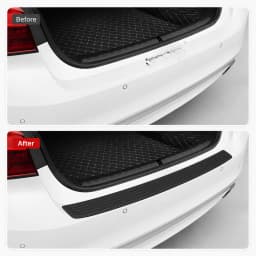Universal Rear Bumper Guard PVC Rubber Protector Strip Car Trunk Door Sill Plate Protector Anti-Scratch Bumper Trim Cover
