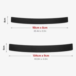 Universal Rear Bumper Guard PVC Rubber Protector Strip Car Trunk Door Sill Plate Protector Anti-Scratch Bumper Trim Cover