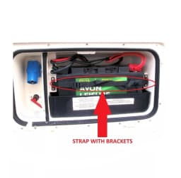1set Gas Bottle & Battery Securing Retaining Strap & Brackets For VW Camper Caravan Motorhome RV Accessories