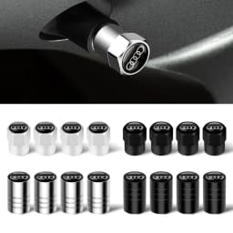 4Pcs Metal Alloy Car Wheel Tire Air Valve Caps Cover For Audi A3 A4 b6 b8 b7 A6 A8 S Line S3 S4 S6 Q3 Q5 Q7 Q8 Auto Accessories